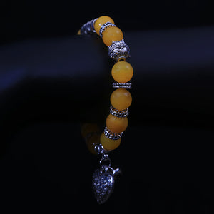 Handmade Bracelet - Yellow Glass
