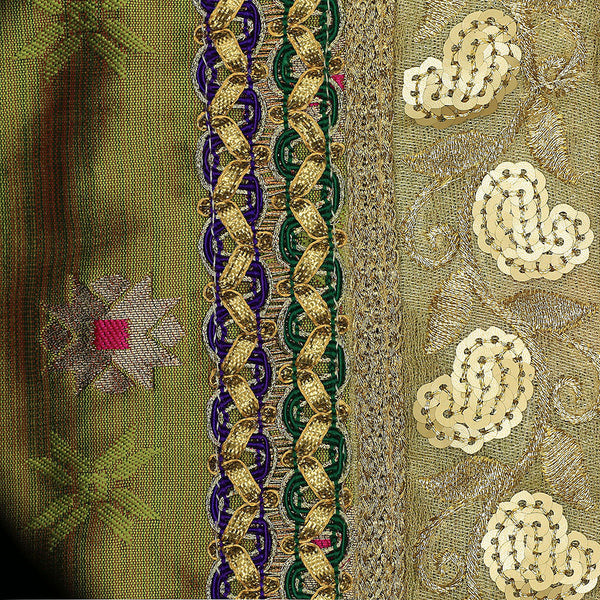 Handmade Potli Bag - Purple Gold