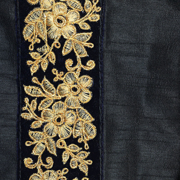 Handmade Potli Bag - Black Gold Belt