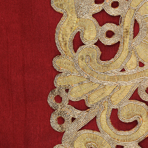 Handmade Potli Bag - Red Gold