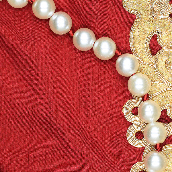Handmade Potli Bag - Red Gold
