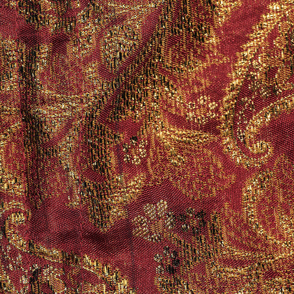 Handmade Potli Bag - Maroon Paisley