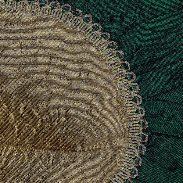 Handmade Batua Bag - Green Silk