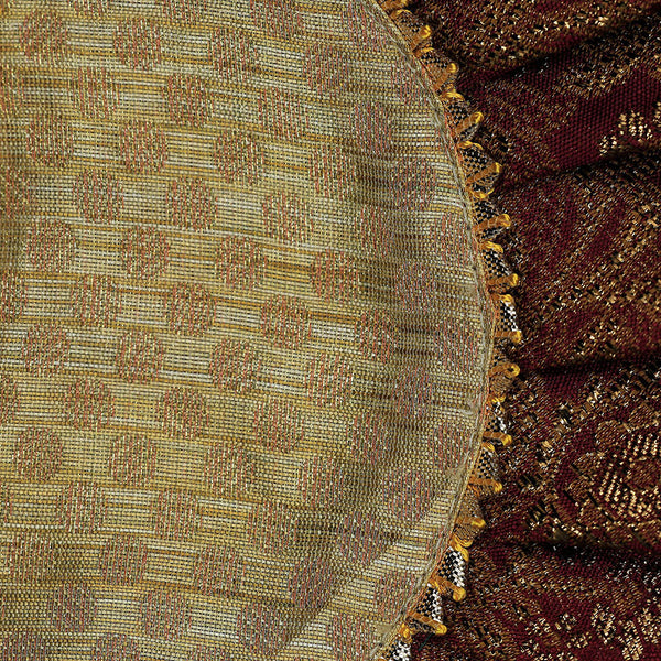 Handmade Batua Bag - Maroon Banarsi