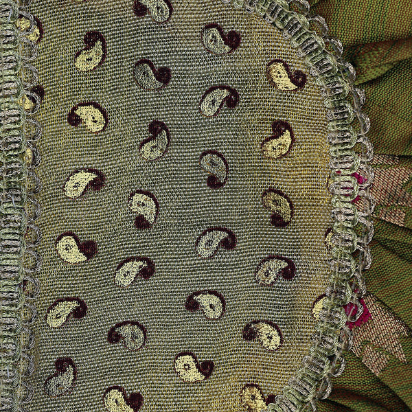 Handmade Batua Bag - Spring Green Banarsi