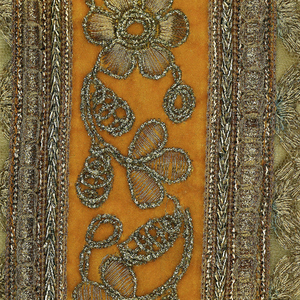 Handmade Potli Bag - Orange Gold