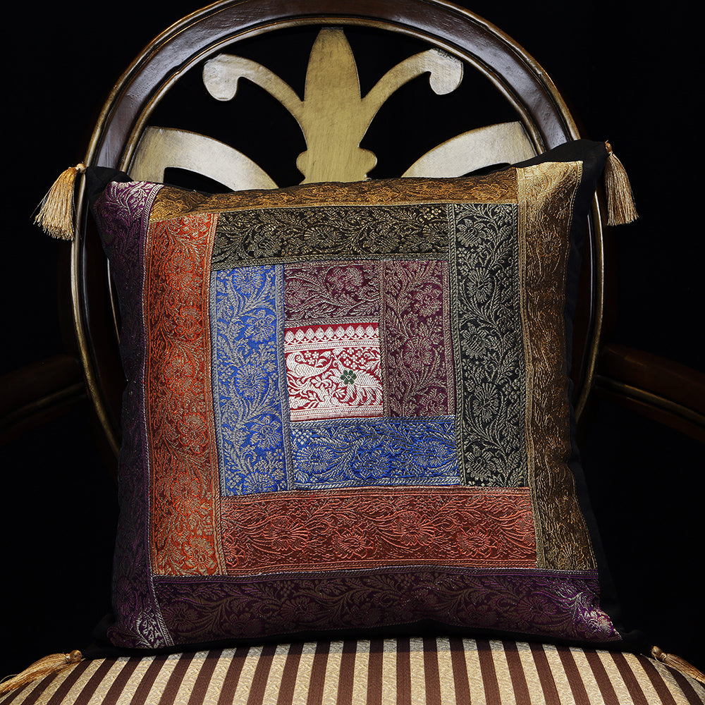 Handmade embroidered decorative throw pillow cushion & covers for home. In silk, cotton, polyester & canvas. Bring your home interior decoration ideas to life.