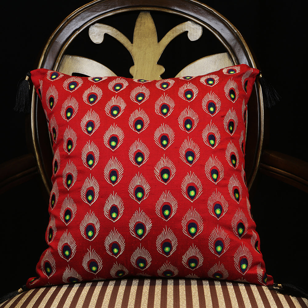 Handmade Decorative Throw Pillow Cushion & Cover Reds