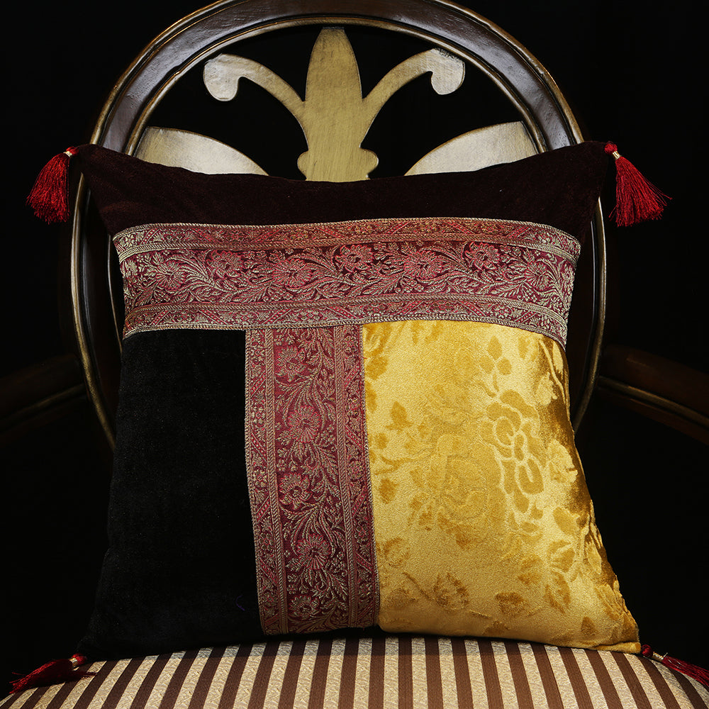 Handmade embroidered decorative throw pillow cushion & covers for home. In silk, cotton, polyester & canvas. Bring your home interior decoration ideas to life.