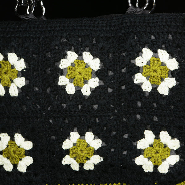 Handmade Crocheted Ladies Purse / Handbag - Black Box