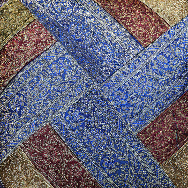Handmade Decorative Throw Pillow Cushion & Covers -Banarsi Blue