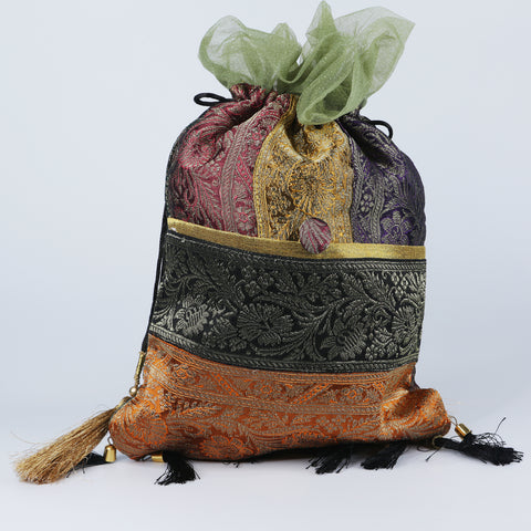 Women Traditional Potli Handbag Purse made for weddings, festivals, great gifts
