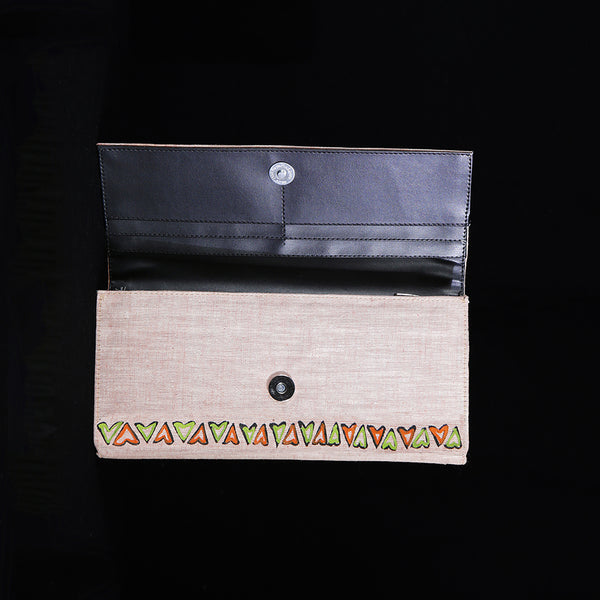 Handpainted Madhubani Ladies Clutch / Purse - Birds