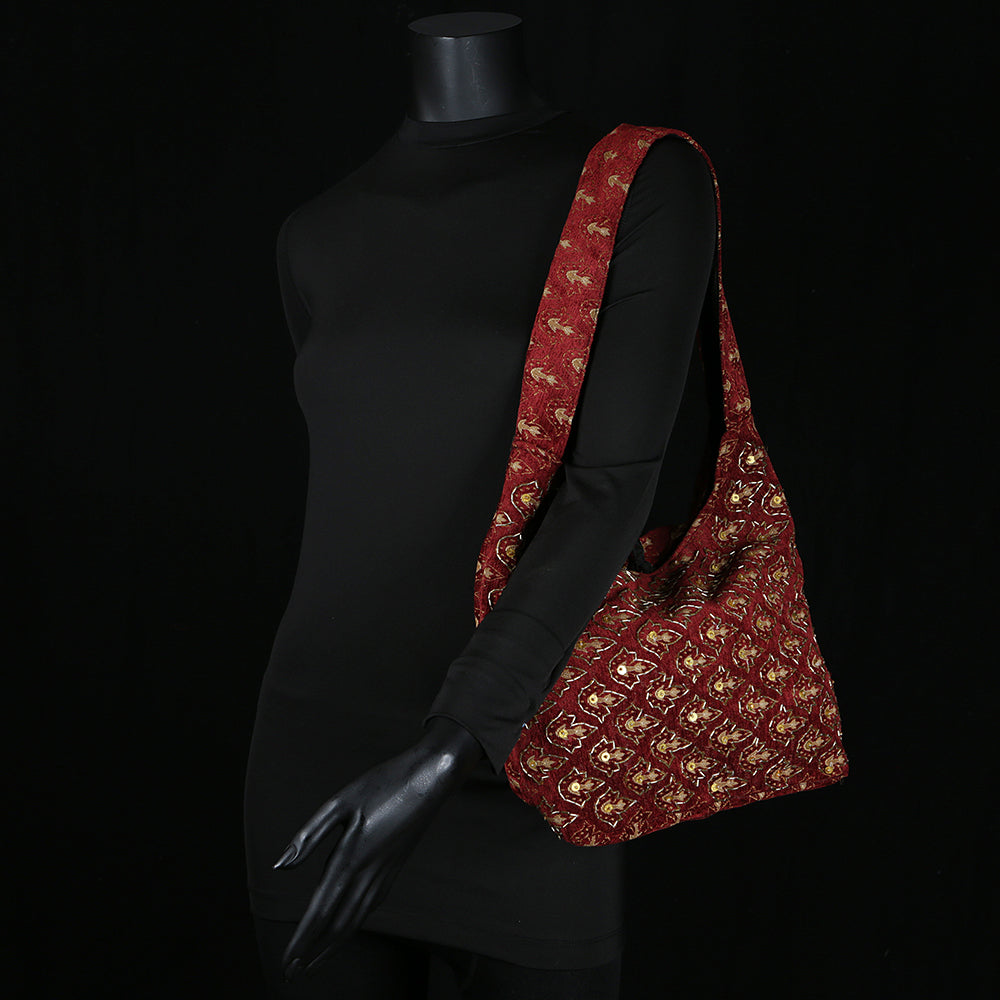 Handmade Embroidered Ladies Sling Handbag