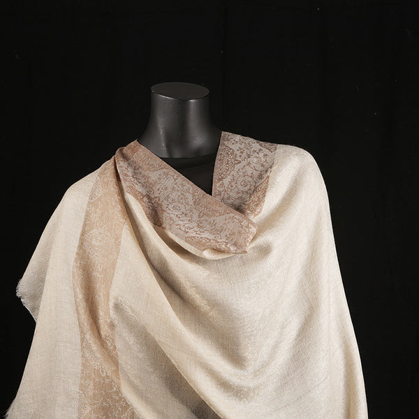 Pashmina Ladies Shawl / Scarf - Alabaster Plain