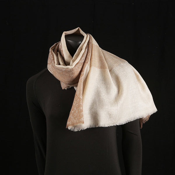 Pashmina Ladies Shawl / Scarf - Alabaster Plain