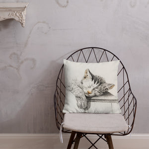 Vintage Art Print  Decorative Throw Pillow / Cushion including insert, 18x18  & 22x22 inches Cats 1