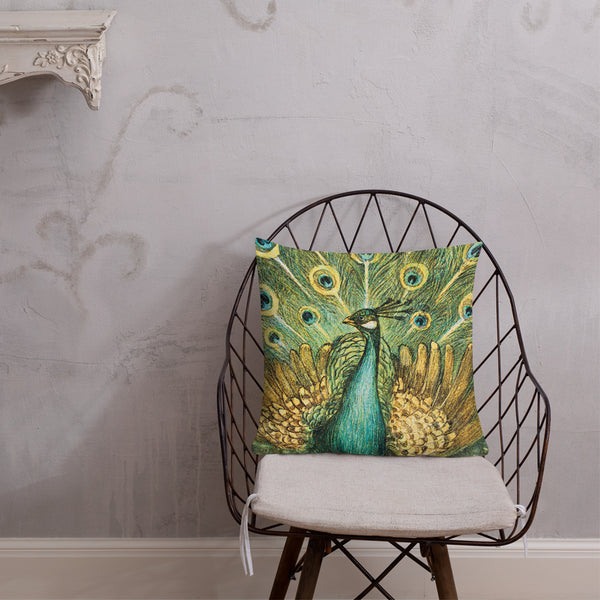 Vintage Art Print Decorative Decorative Throw Pillow / Cushion including insert, 18x18  & 22x22 inches Mor 3