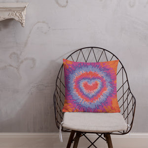 Limited Edition Tie & Dye Print Throw Pillow / Cushion, 18 x 18 in and 22 x 22 in Holi 4