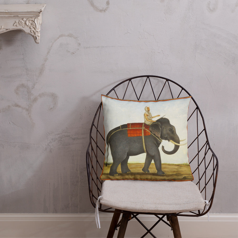 Vintage Art Print  Decorative Throw Pillow / Cushion including insert, 18 x 18 inches & 22 x 22 inches Burden