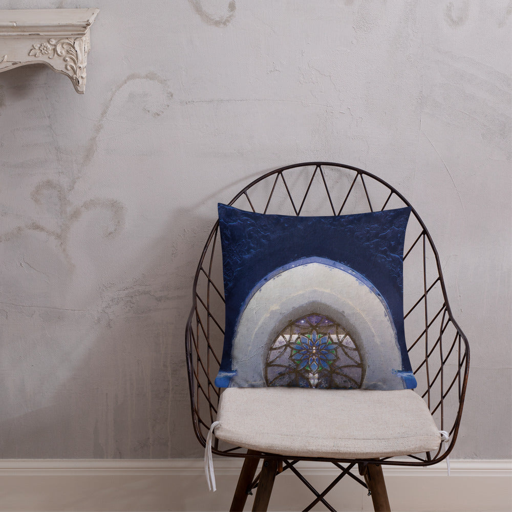 Art Print Decorative Throw Pillow Cushion Mosque Window