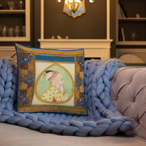 Antique Art Print Decorative Throw Pillow & Cushion Emperor Rug