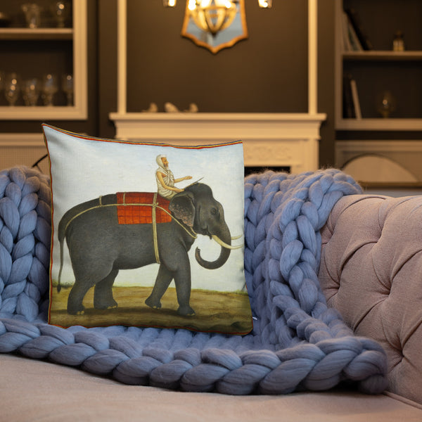 Vintage Art Print  Decorative Throw Pillow / Cushion including insert, 18 x 18 inches & 22 x 22 inches Burden