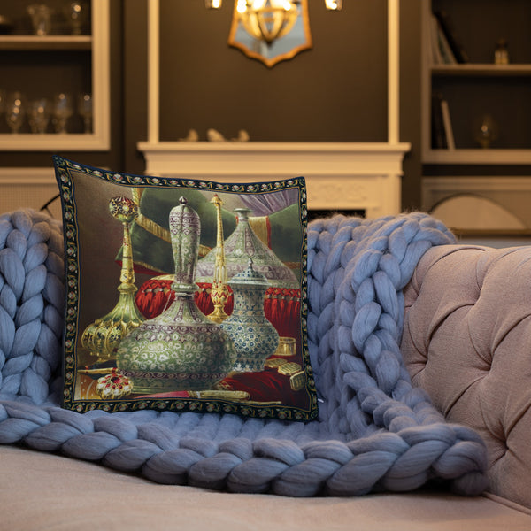 Limited Edition Art Print Decorative Pillow Cushion Ottoman Treasure 1