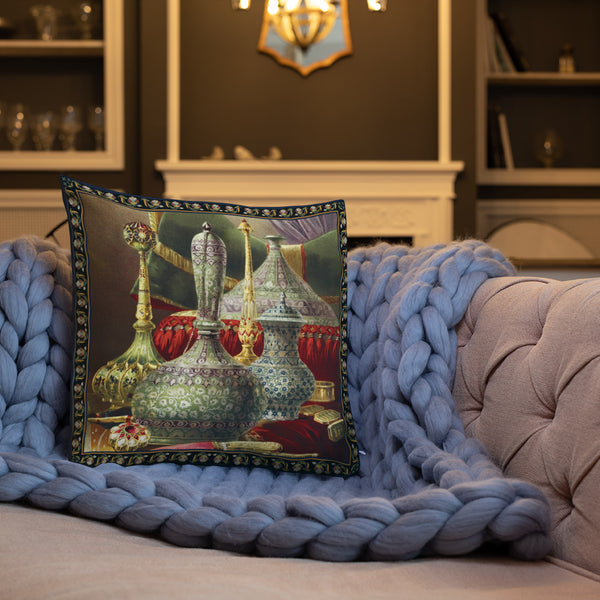 Limited Edition Art Print Decorative Pillow Cushion Ottoman Treasure 1