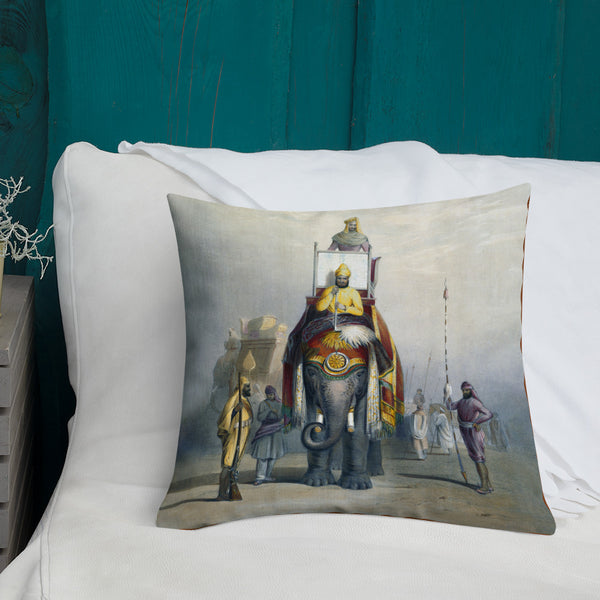Vintage Art Print  Decorative Throw Pillow / Cushion including insert, 18 x 18 inches & 22 x 22 inches The sawari