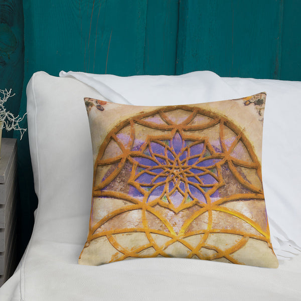 Art Print Decorative Throw Pillow Cushion Lattice Window