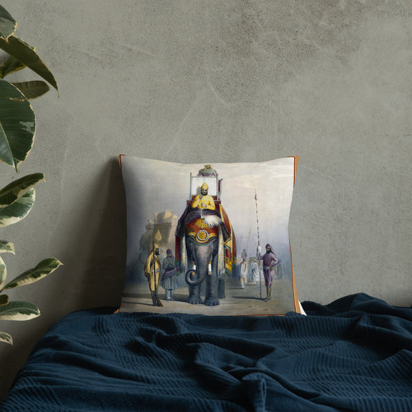 Vintage Art Print  Decorative Throw Pillow / Cushion including insert, 18 x 18 inches & 22 x 22 inches The sawari