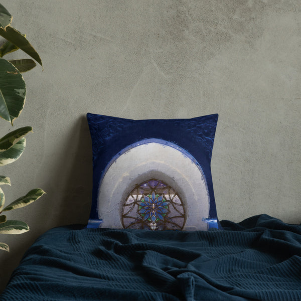 Art Print Decorative Throw Pillow Cushion Mosque Window