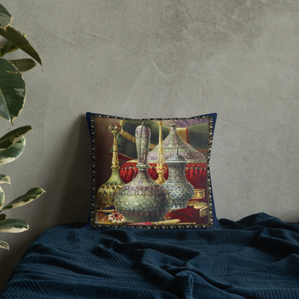 Limited Edition Art Print Decorative Pillow Cushion Ottoman Treasure 1
