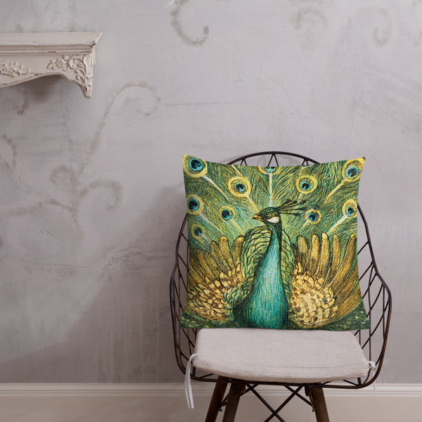 Vintage Art Print Decorative Decorative Throw Pillow / Cushion including insert, 18x18  & 22x22 inches Mor 3