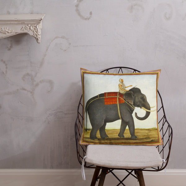 Vintage Art Print  Decorative Throw Pillow / Cushion including insert, 18 x 18 inches & 22 x 22 inches Burden