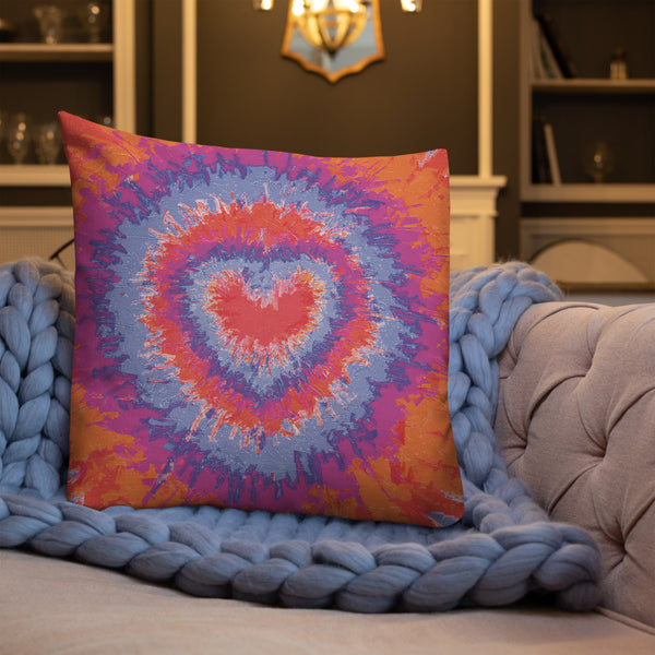 Limited Edition Tie & Dye Print Throw Pillow / Cushion, 18 x 18 in and 22 x 22 in Holi 4