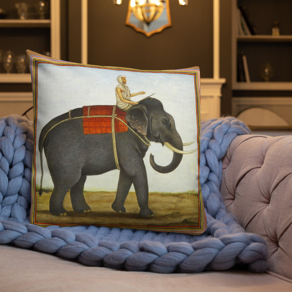 Vintage Art Print  Decorative Throw Pillow / Cushion including insert, 18 x 18 inches & 22 x 22 inches Burden