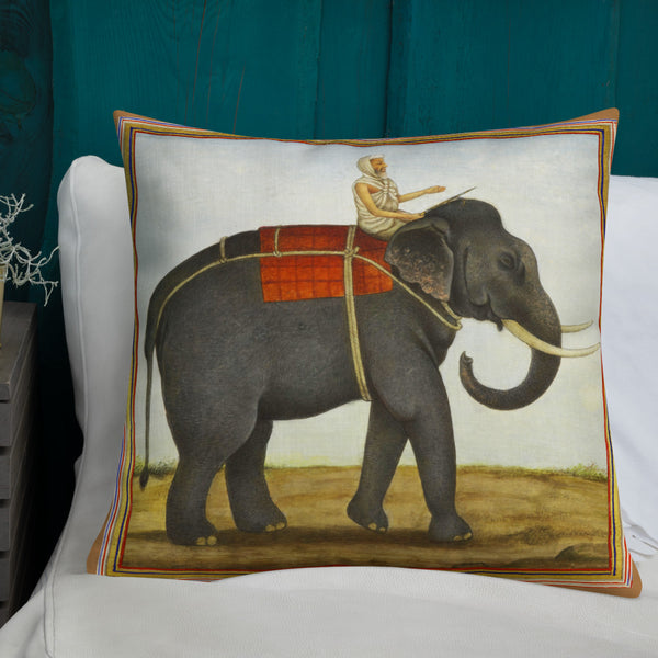 Vintage Art Print  Decorative Throw Pillow / Cushion including insert, 18 x 18 inches & 22 x 22 inches Burden