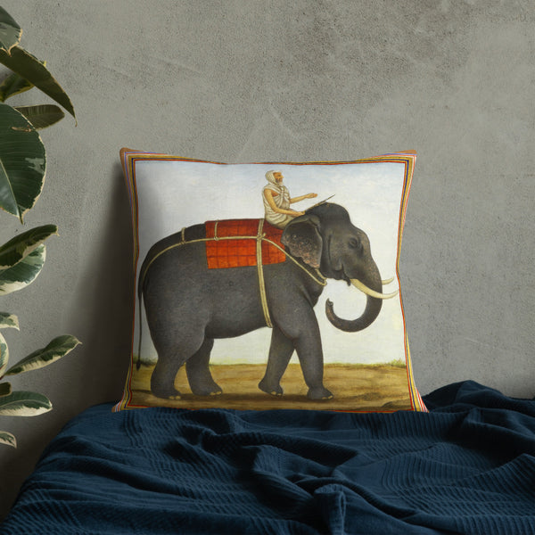 Vintage Art Print  Decorative Throw Pillow / Cushion including insert, 18 x 18 inches & 22 x 22 inches Burden