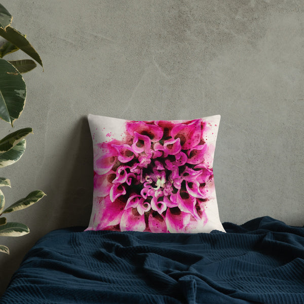 Art Premium  Decorative Throw Pillow & Cushion - Dahlia