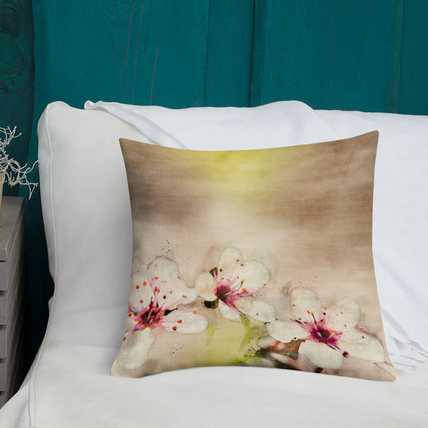 Art Premium  Decorative Throw Pillow & Cushion - Cherry Blossoms
