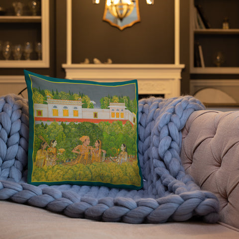 Vintage Art Print  Decorative Throw Pillow / Cushion including insert, 18x18  & 22x22 inches Landscape