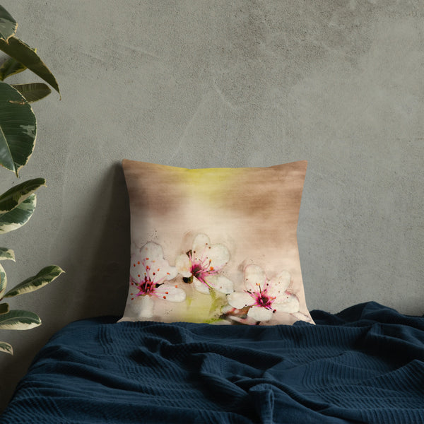 Art Premium  Decorative Throw Pillow & Cushion - Cherry Blossoms