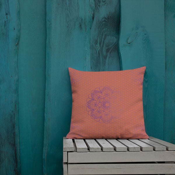 Art Premium  Decorative Throw Pillow & Cushion - Faded Blue
