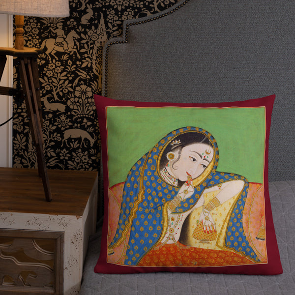 Vintage Art Print  Decorative Throw Pillow / Cushion including insert, 18x18  & 22x22 inches Melancholy