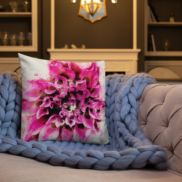 Art Premium  Decorative Throw Pillow & Cushion - Dahlia