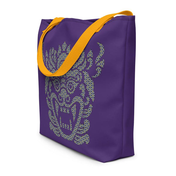 Traditional South Asian Dragon Design Beach Bag