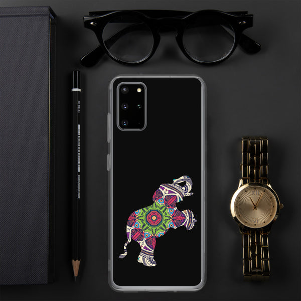 Samsung Case Mandala Elephant Black