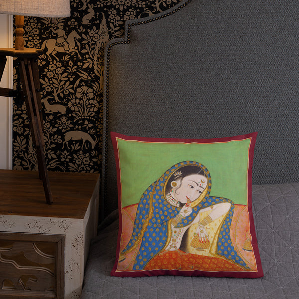 Vintage Art Print  Decorative Throw Pillow / Cushion including insert, 18x18  & 22x22 inches Melancholy